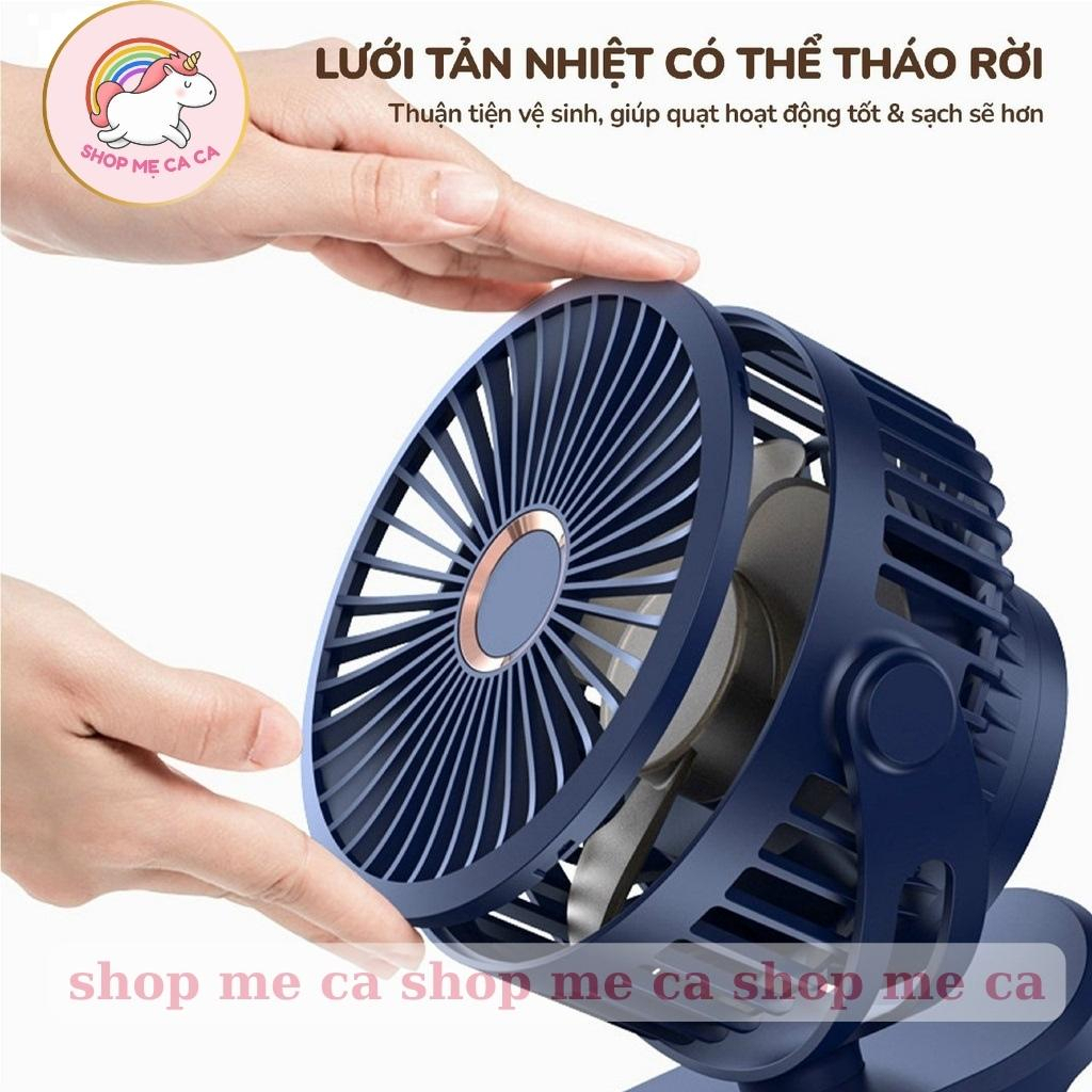 Quạt mini sạc điện 10000 mah quạt kẹp GF07 Thích hợp cho máy tính để bàn, trường học, văn phòng , xe đẩy cho bé | BigBuy360 - bigbuy360.vn