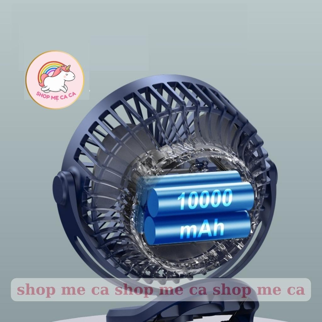 Quạt mini sạc điện 10000 mah quạt kẹp GF07 Thích hợp cho máy tính để bàn, trường học, văn phòng , xe đẩy cho bé | BigBuy360 - bigbuy360.vn
