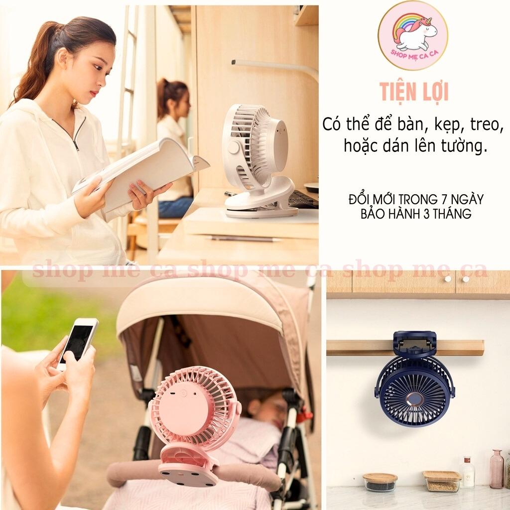 Quạt mini sạc điện 10000 mah quạt kẹp GF07 Thích hợp cho máy tính để bàn, trường học, văn phòng , xe đẩy cho bé | BigBuy360 - bigbuy360.vn