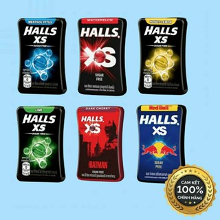 (10 Vị) Kẹo Ngậm Halls Xs Không Đường Giúp Thơm Miệng,Gỉam Ho,Đau Họng