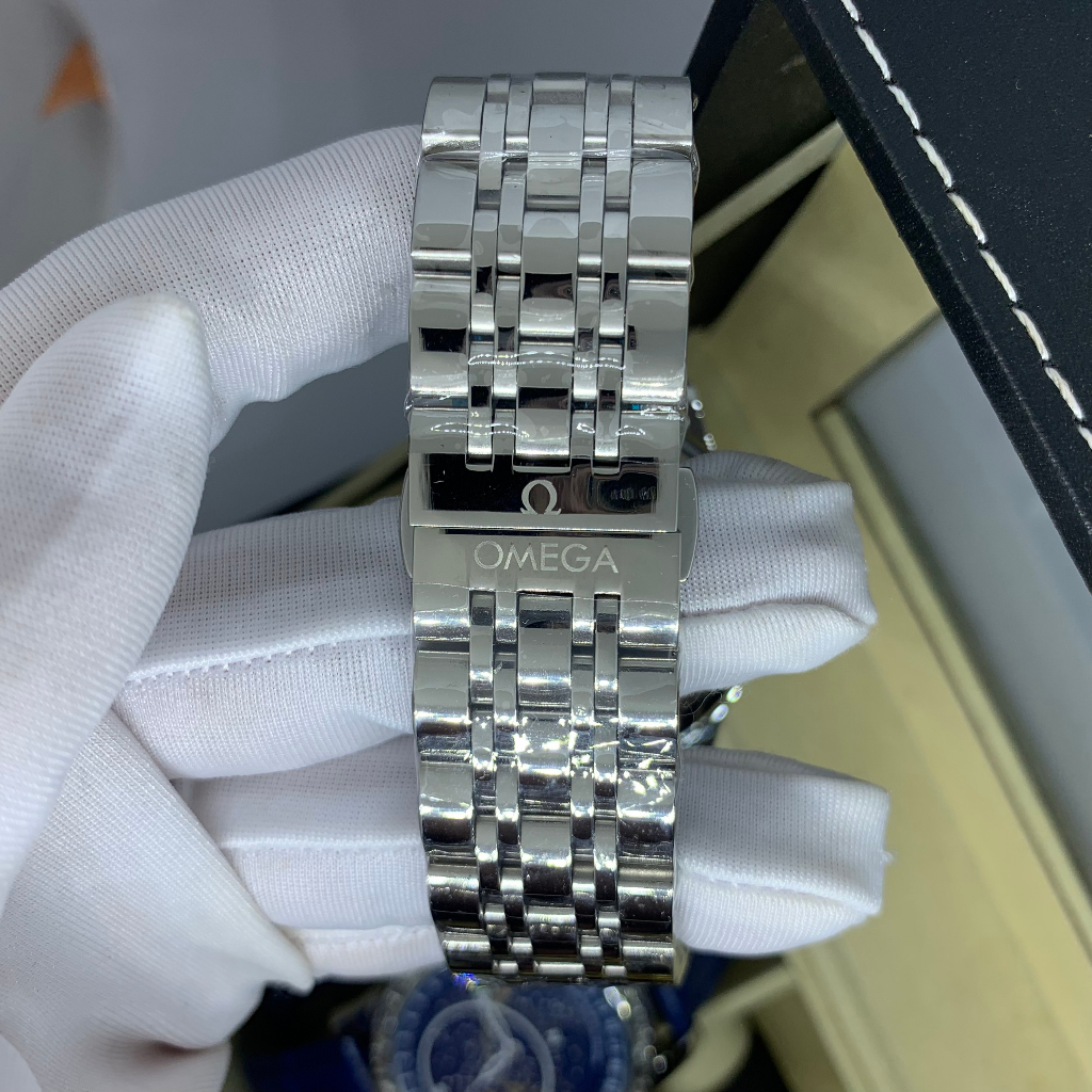 Đồng hồ nam automatic cơ Omeg dây đúc chống nước ATM size 42mm khóa bướm bảo hành 24 tháng - ĐÔNG HỒ OFFCIAL