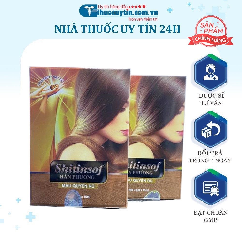 Dầu gội đen tóc SHITINSOF - Hán Phương PLUS Linh Chi Đen Tóc- HÀNG VIỆT NAM