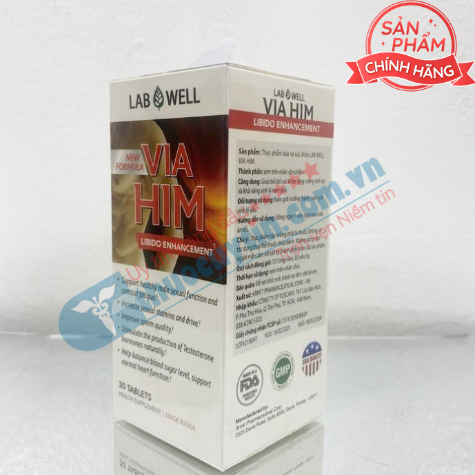 LAB WELL VIA HIM - VIÊN UỐNG HỖ TRỢ SINH LÝ NAM