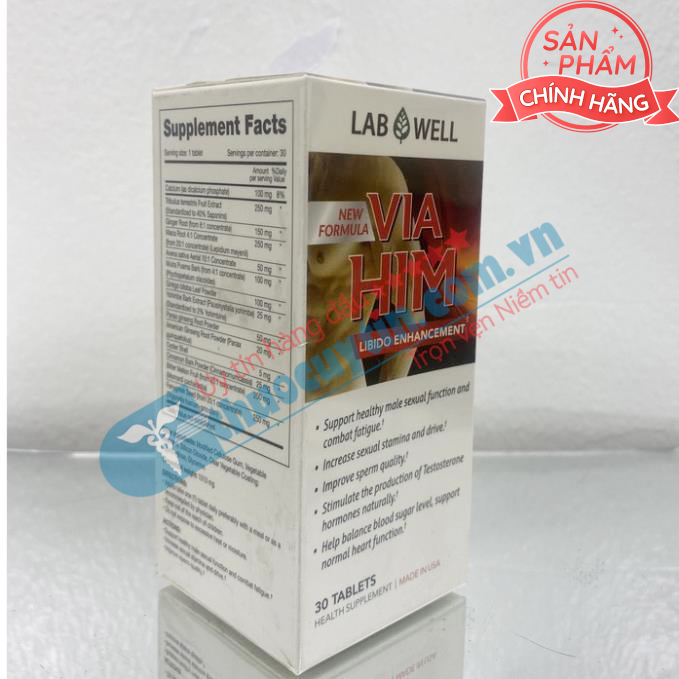 LAB WELL VIA HIM - VIÊN UỐNG HỖ TRỢ SINH LÝ NAM