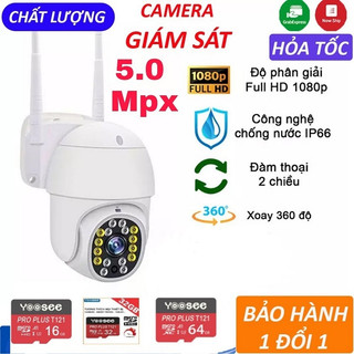 Camera ngoài trời yoosee Ptz 16led quay 360 độ, đàm thoại 2 chiều, chịu mưa nắng, có màu ban đêm