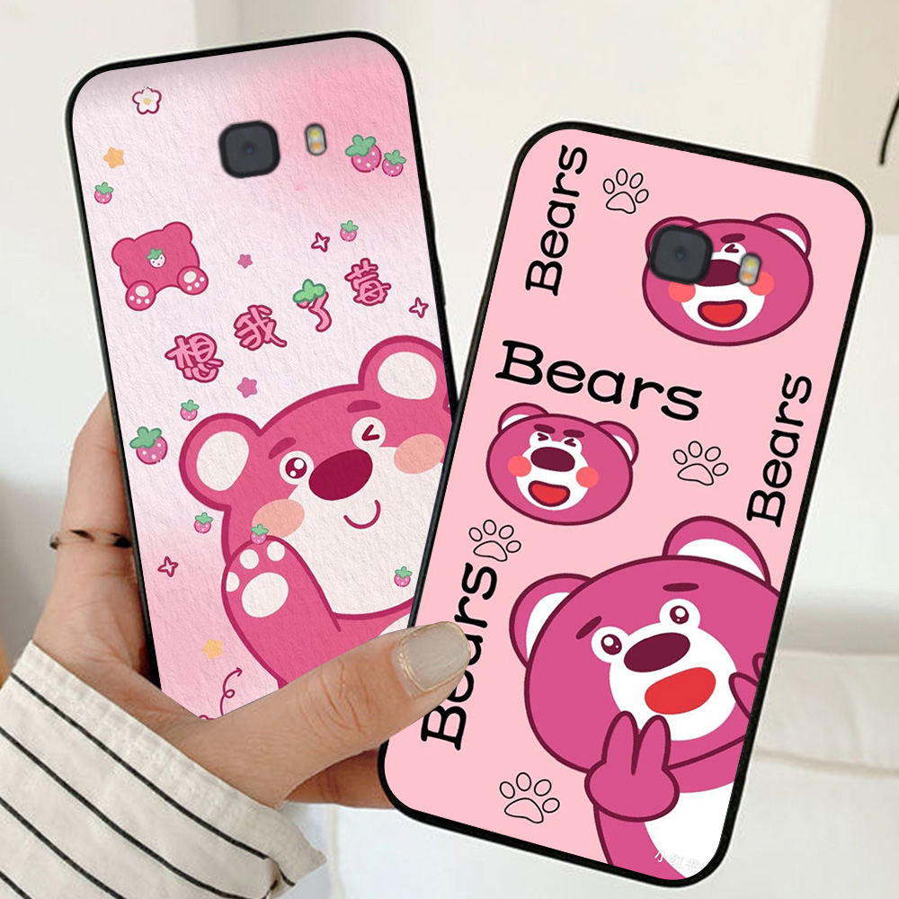 Ốp lưng Samsung c9 / c9 pro / a9 / a9 pro in hình gấu dâu thịnh hành nhất