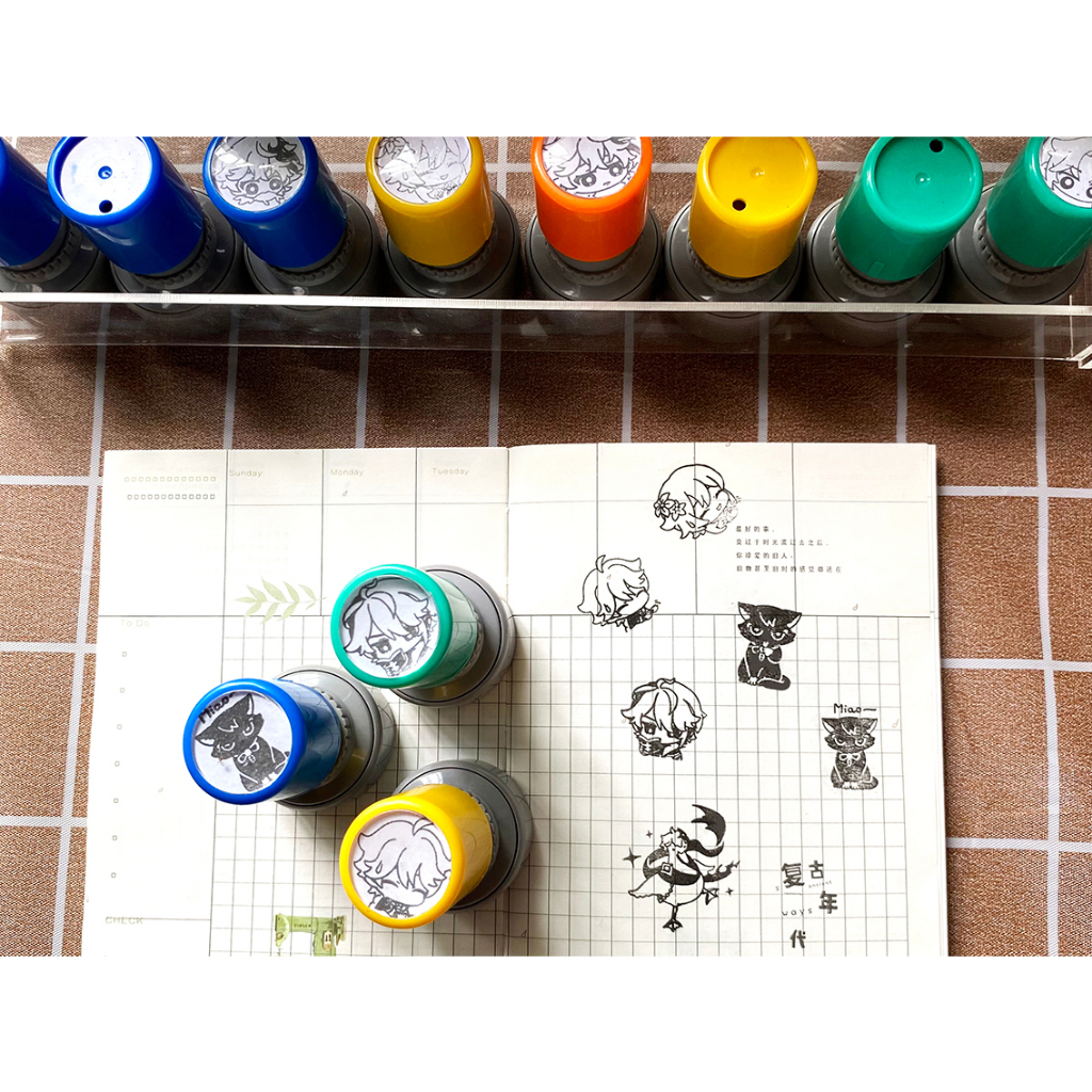 CON DẤU CHÂM MỰC 25mm KO2UKEN >