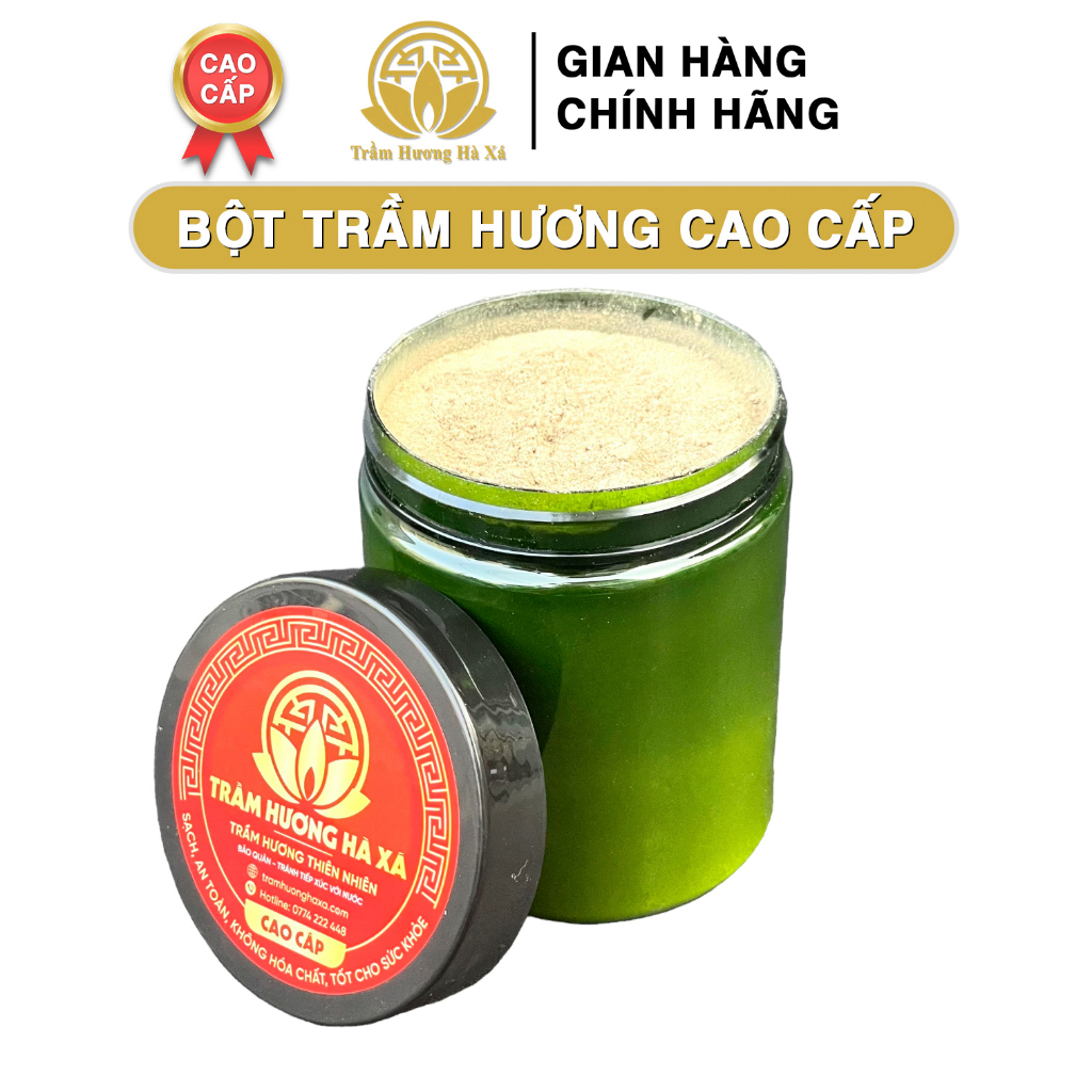 Bột trầm hương cao cấp nguyên chất xông nhà thảo dược phong thủy TRẦM HƯƠNG HÀ XÁ