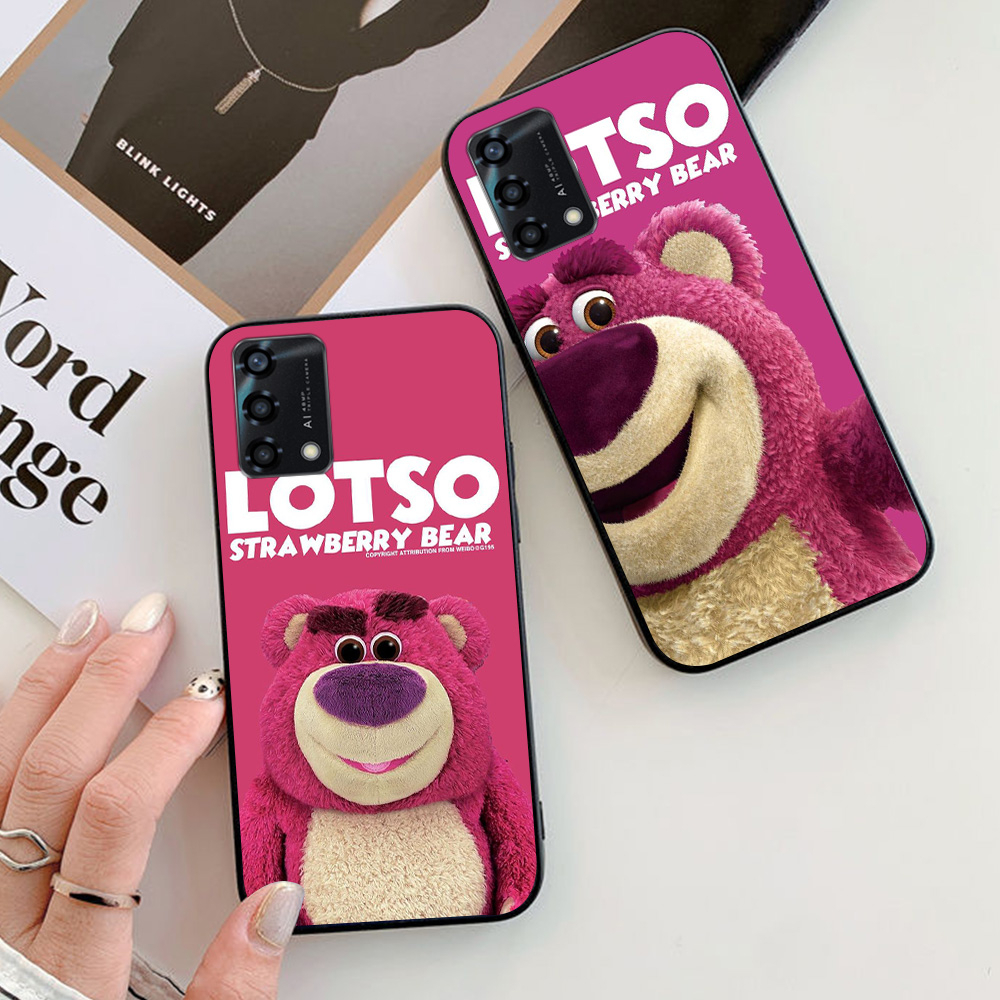Ốp lưng oppo a74 / oppo a94 / oppo a95 / oppo a96 4g in hình gấu dâu thịnh hành nhất