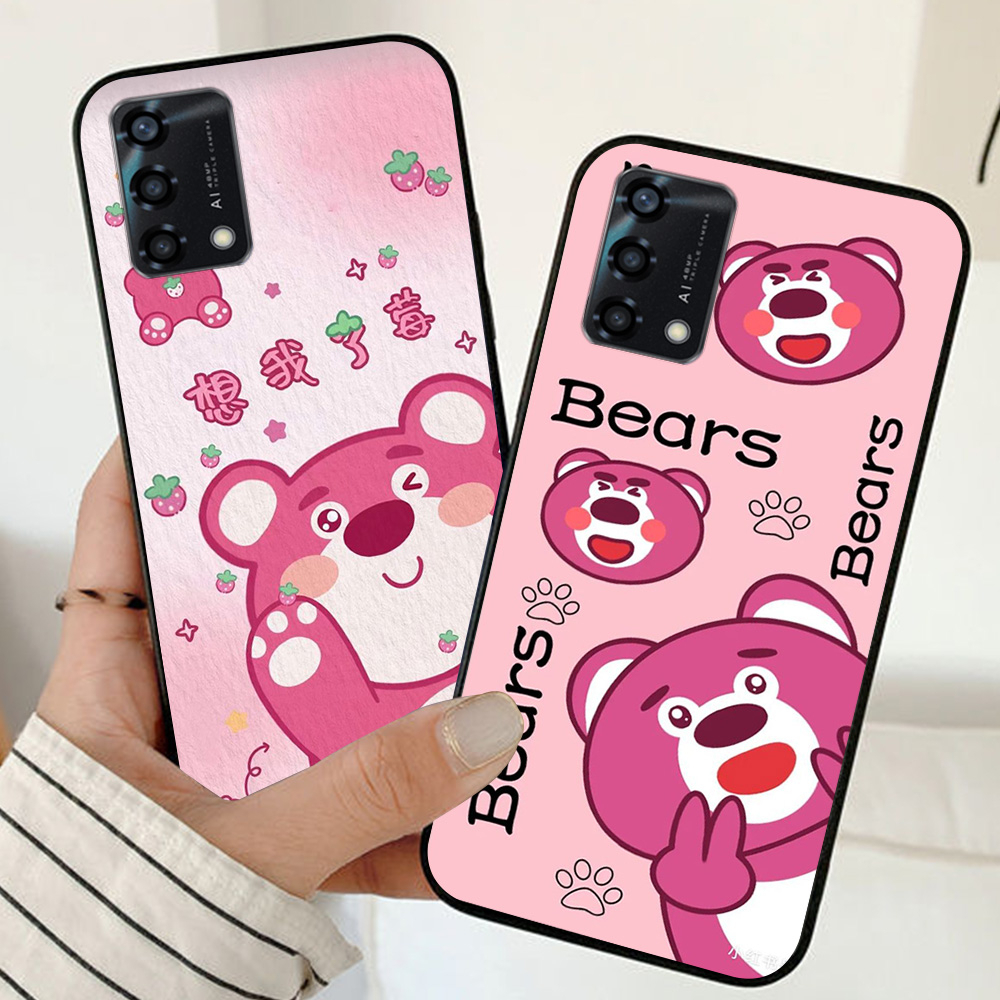 Ốp lưng oppo a74 / oppo a94 / oppo a95 / oppo a96 4g in hình gấu dâu thịnh hành nhất