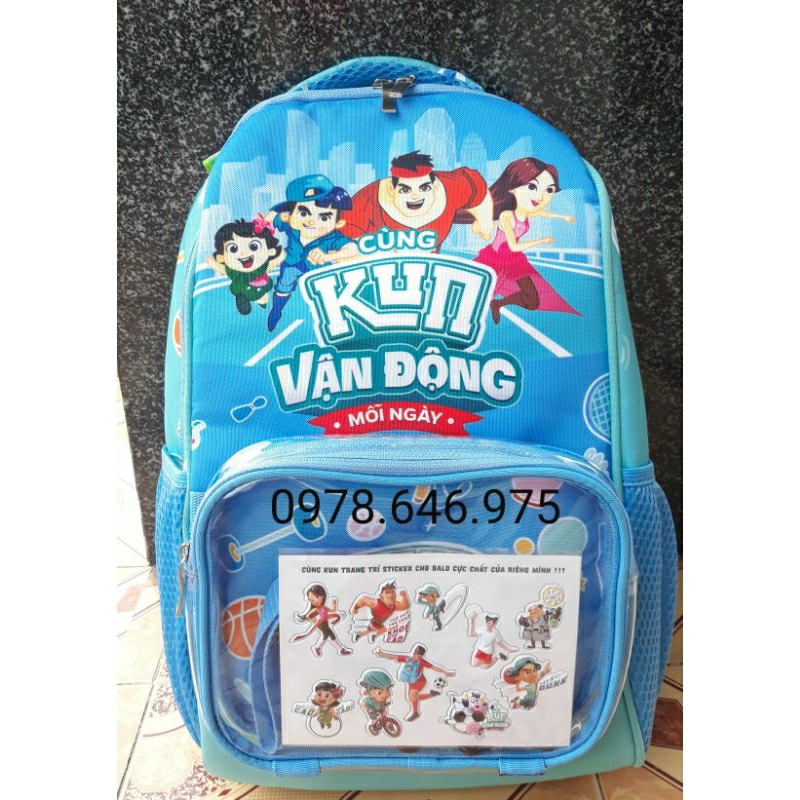 Balo chống gù đa zi năng Kun - Hàng khuyến mãi chính hãng từ sữa Kun