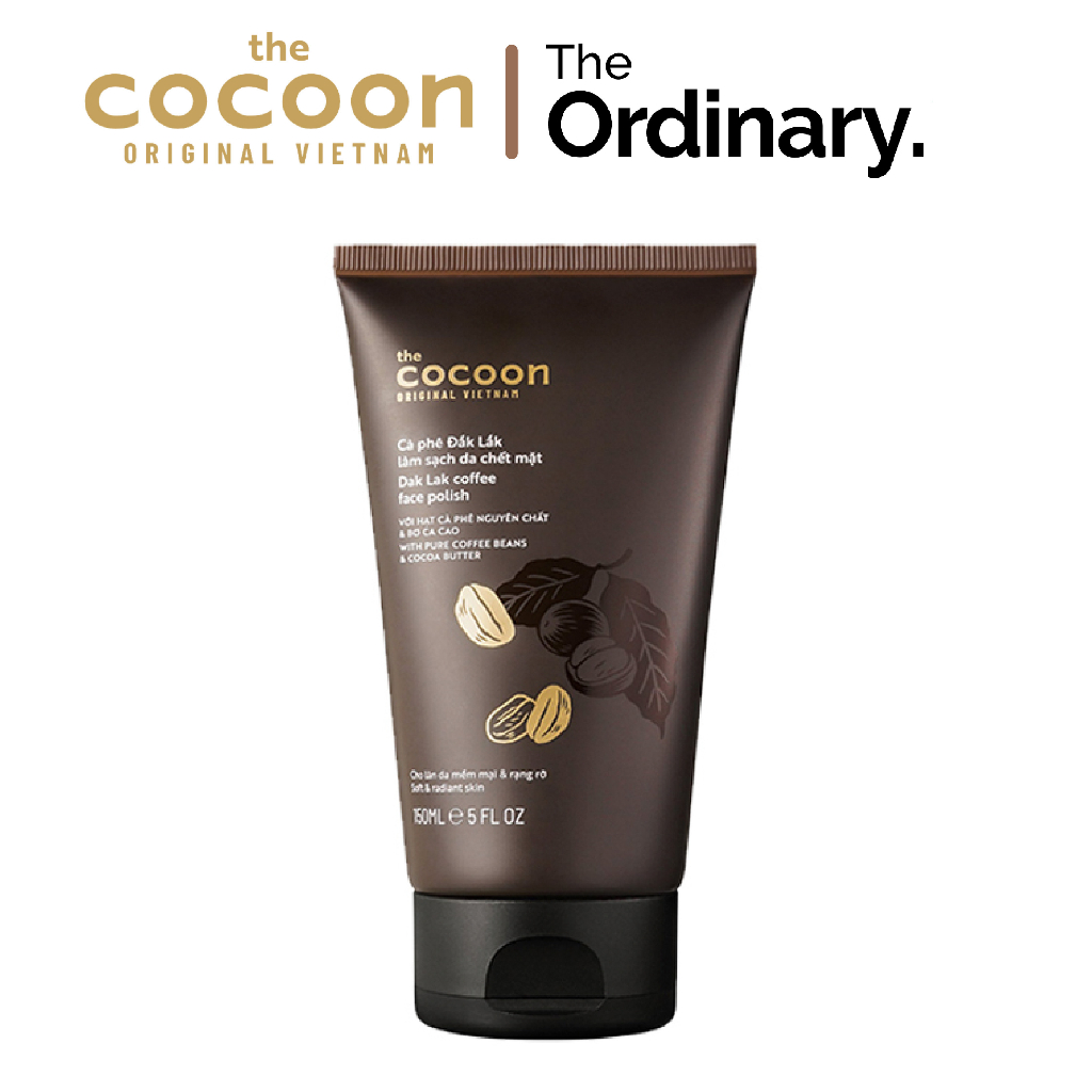 Tẩy tế bào chết mặt cà phê Cocoon cho làn da mềm mại & rạng rỡ 150ml