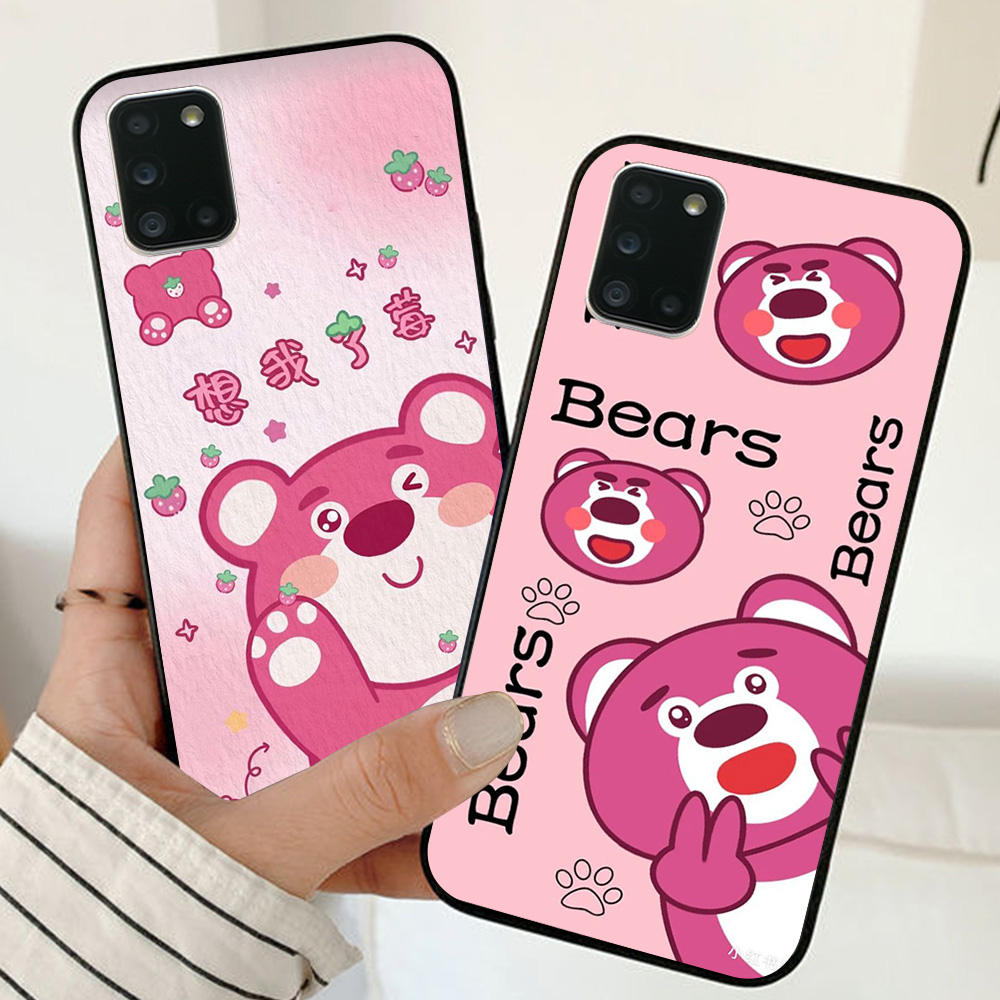 Ốp lưng Samsung a31 / a51 / a71 in hình gấu dâu thịnh hành nhất
