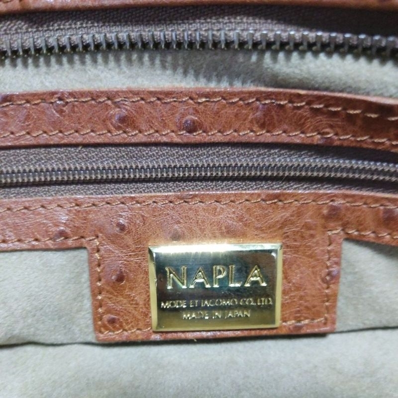 Công sở si dáng Birkin thương hiệu Nhật Bản Napla chính hãng da thật dập vân điểu