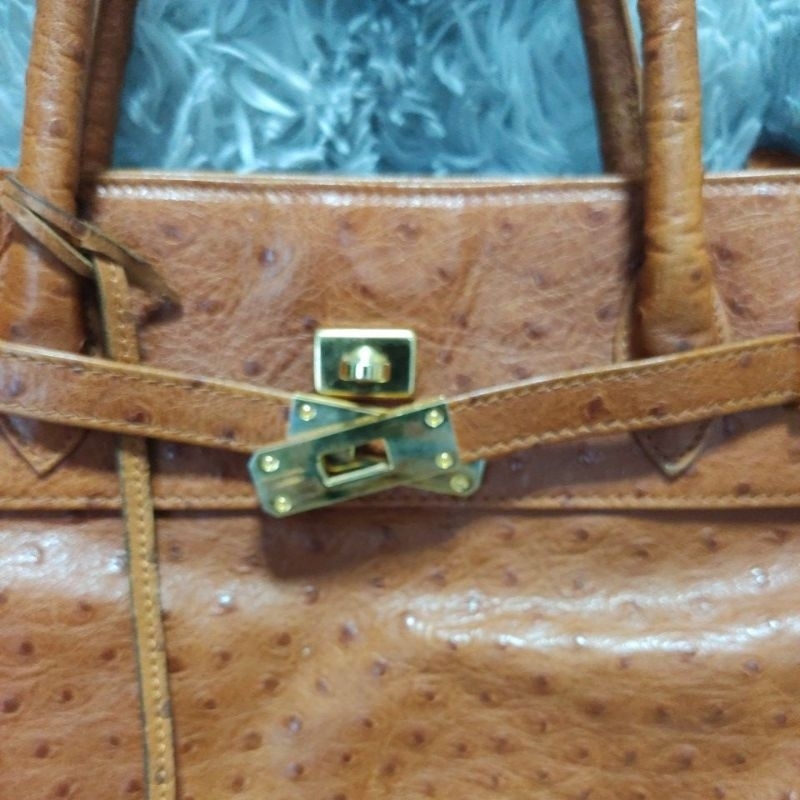 Công sở si dáng Birkin thương hiệu Nhật Bản Napla chính hãng da thật dập vân điểu