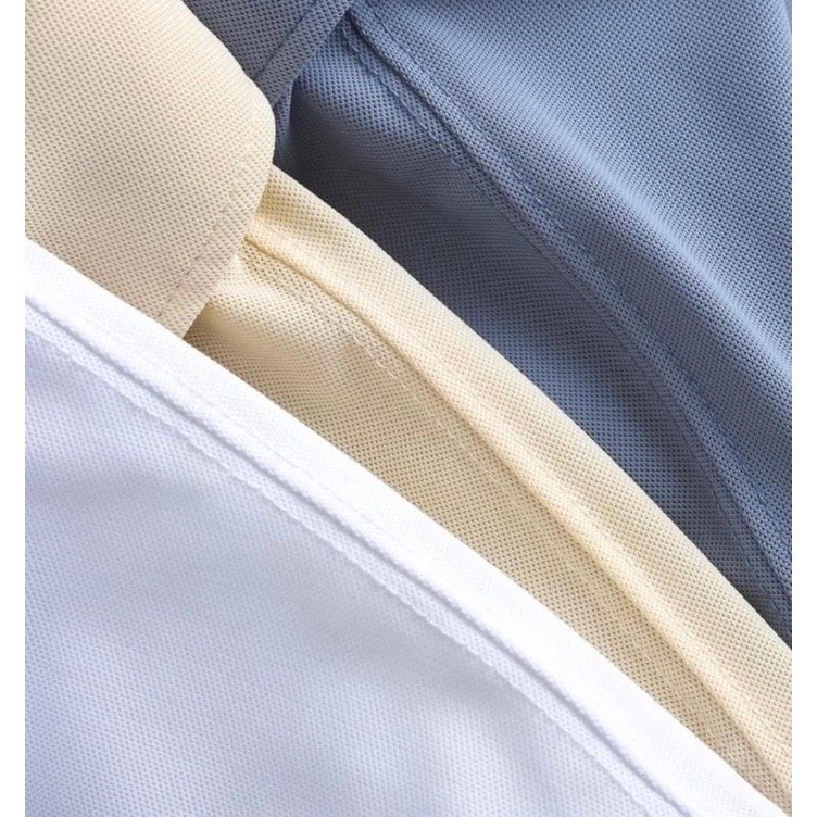 Áo thun polo nam nữ phối viền xanh , áo công sở có cổ bẻ chất vải cotton cá xấu mẫu mới 2023 thời trang thanh lịch XUZI.