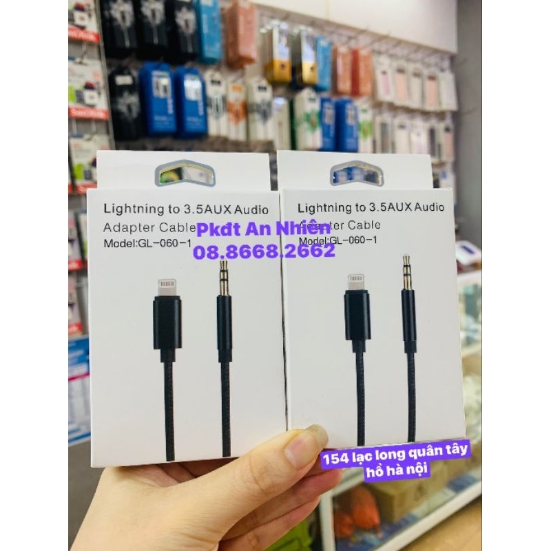 Jack loa chân iphone lightning sang 3.5 audio