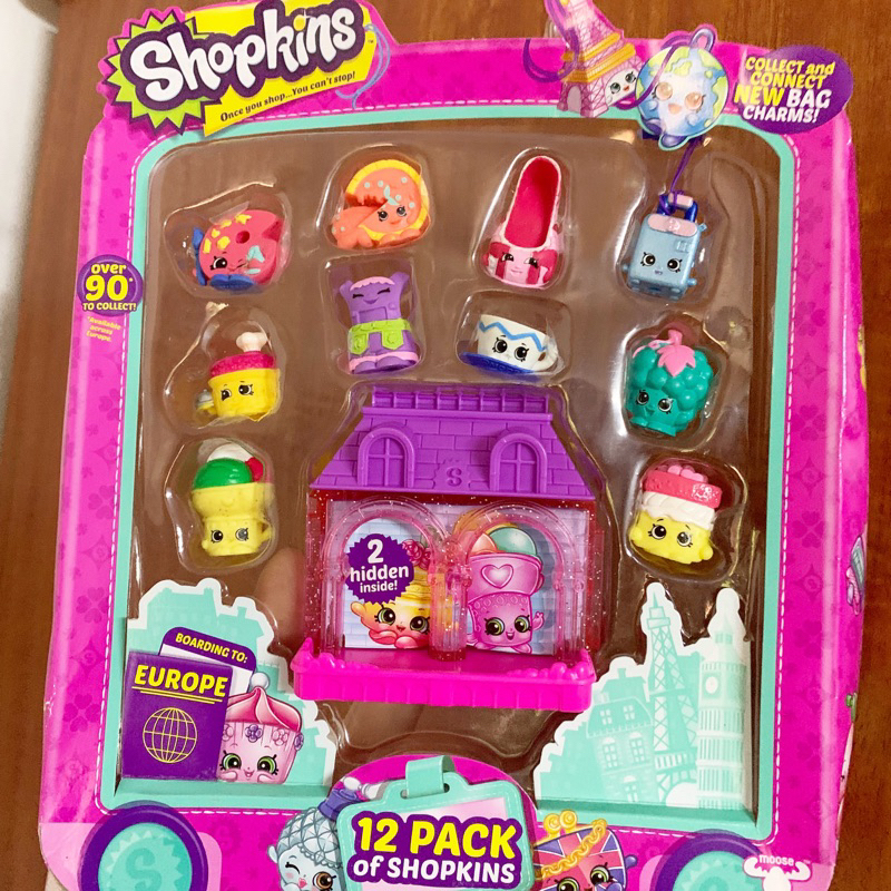 Vỉ 12 mẫu Shopkins và 1 ngôi nhà Mini   nhiều mẫu