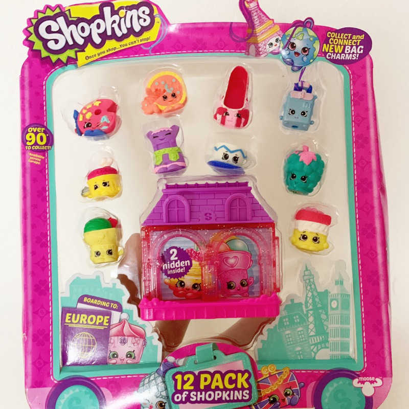 Vỉ 12 mẫu Shopkins và 1 ngôi nhà Mini   nhiều mẫu