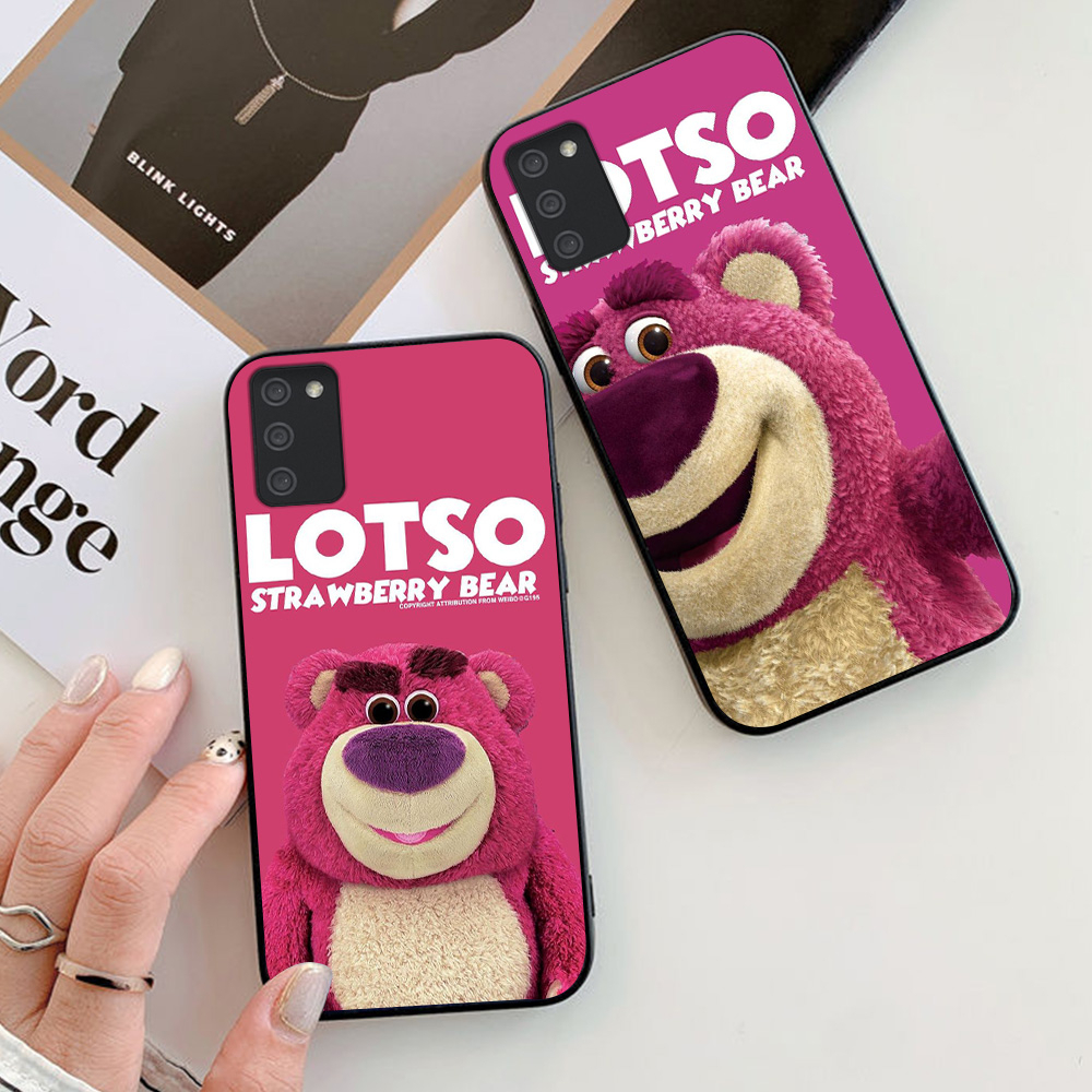 Ốp lưng Samsung a02S / a03S in hình gấu dâu thịnh hành nhất