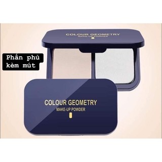 Phấn phủ kiềm dầu Lameila colour geometry 2 ô 2 ngăn dạng nén