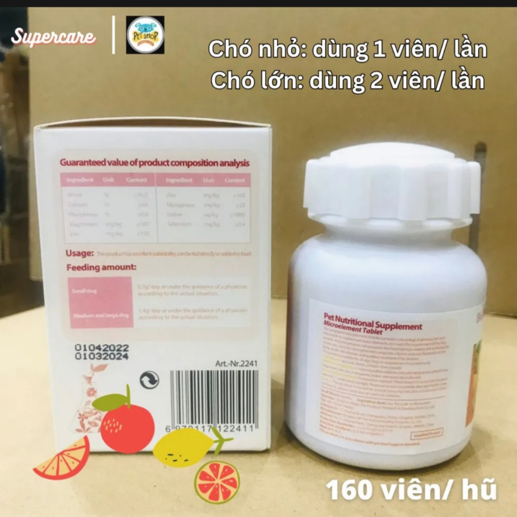 Viên Dinh Dưỡng BIOLINE - Khoáng & Vitamin Cho Chó