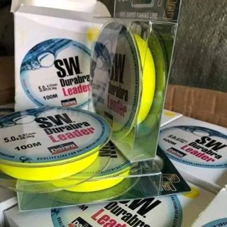   Chất lượng  5 Cuộn Dây Dù Câu Cá Siêu Bền Daiwa SW Durabra Leader 100m Màu Vàng Chanh 