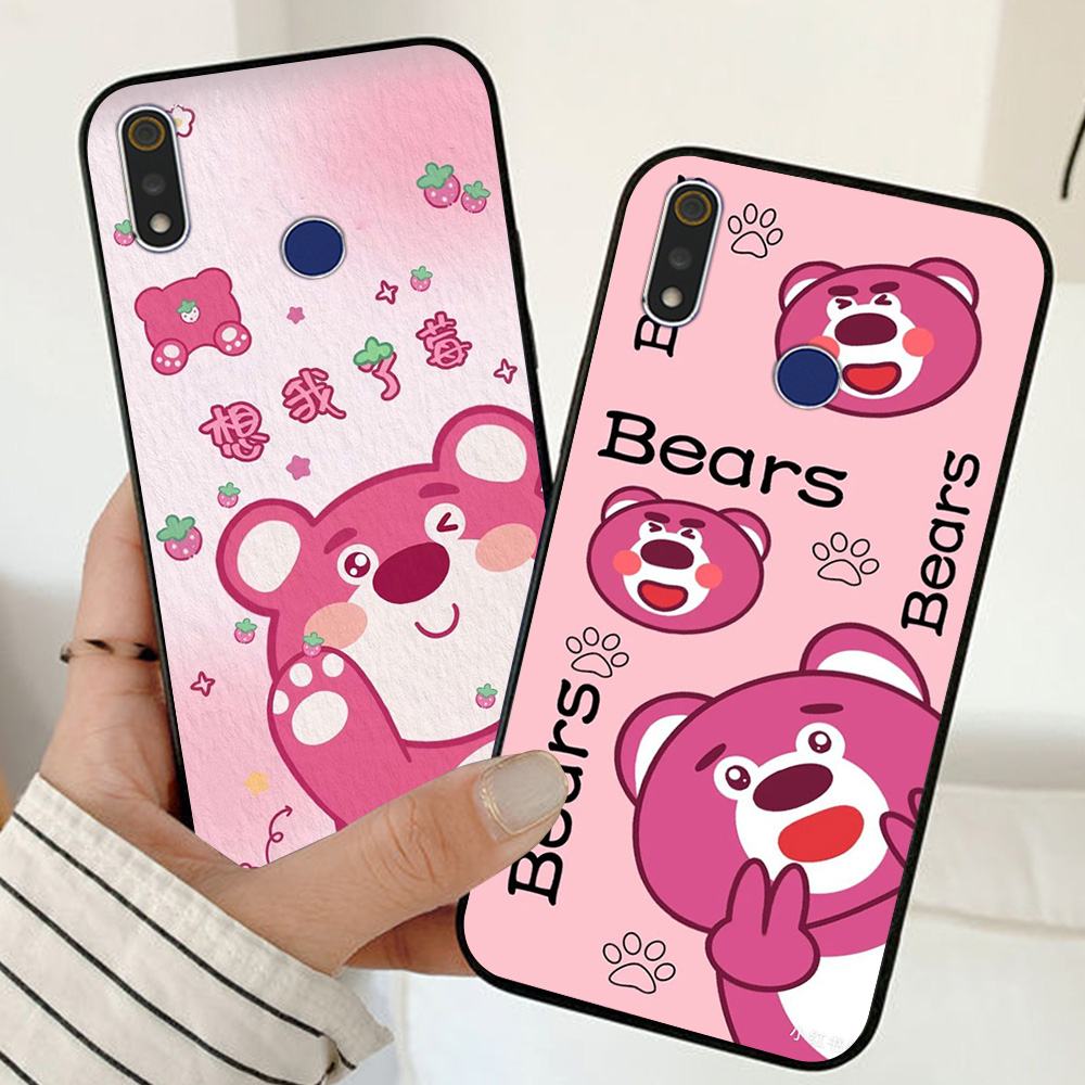Ốp lưng oppo realme 3 / realme 3 pro in hình gấu dâu thịnh hành nhất
