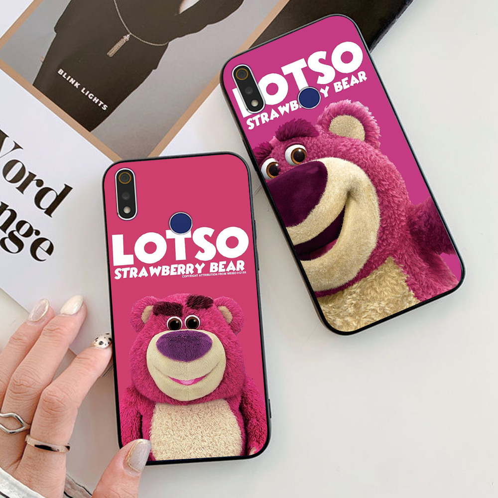 Ốp lưng oppo realme 3 / realme 3 pro in hình gấu dâu thịnh hành nhất