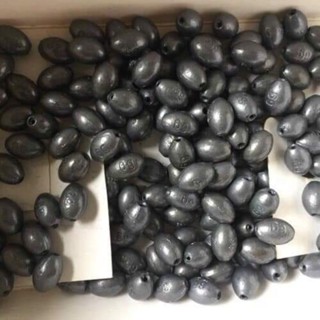 [ Chất Lượng] 1kg Chì Câu Cá,Chì Bầu Dục Câu Cá Xuyên Tâm Chất Lượng