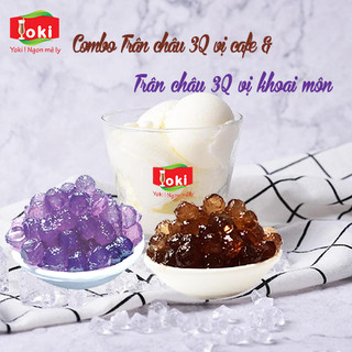 Combo Trân châu 3Q vị khoai môn & Trân châu 3Q vị cafe