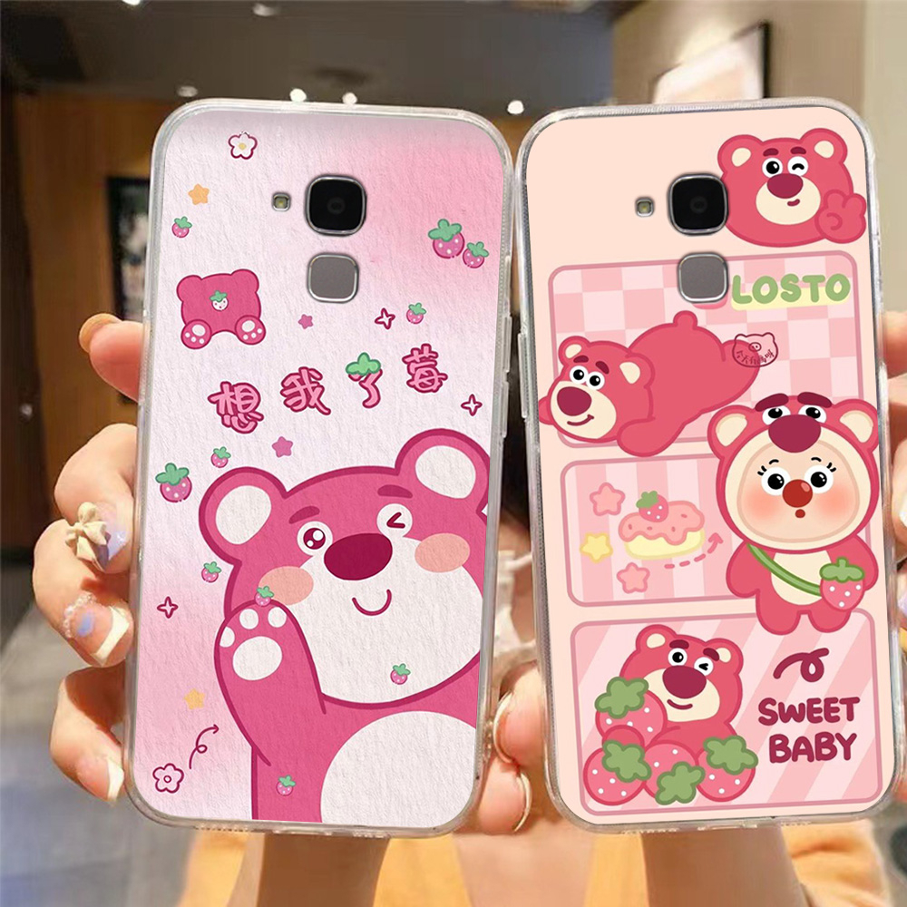 Ốp lưng huawei gr5 mini in hình gấu dâu thịnh hành nhất