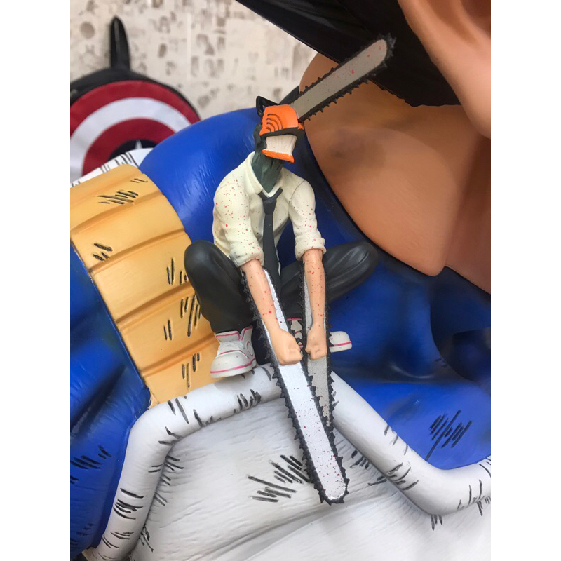 Mô hình Denji quỷ cưa nhân vật anime Chainsaw man Thợ săn quỷ trang trí case PC