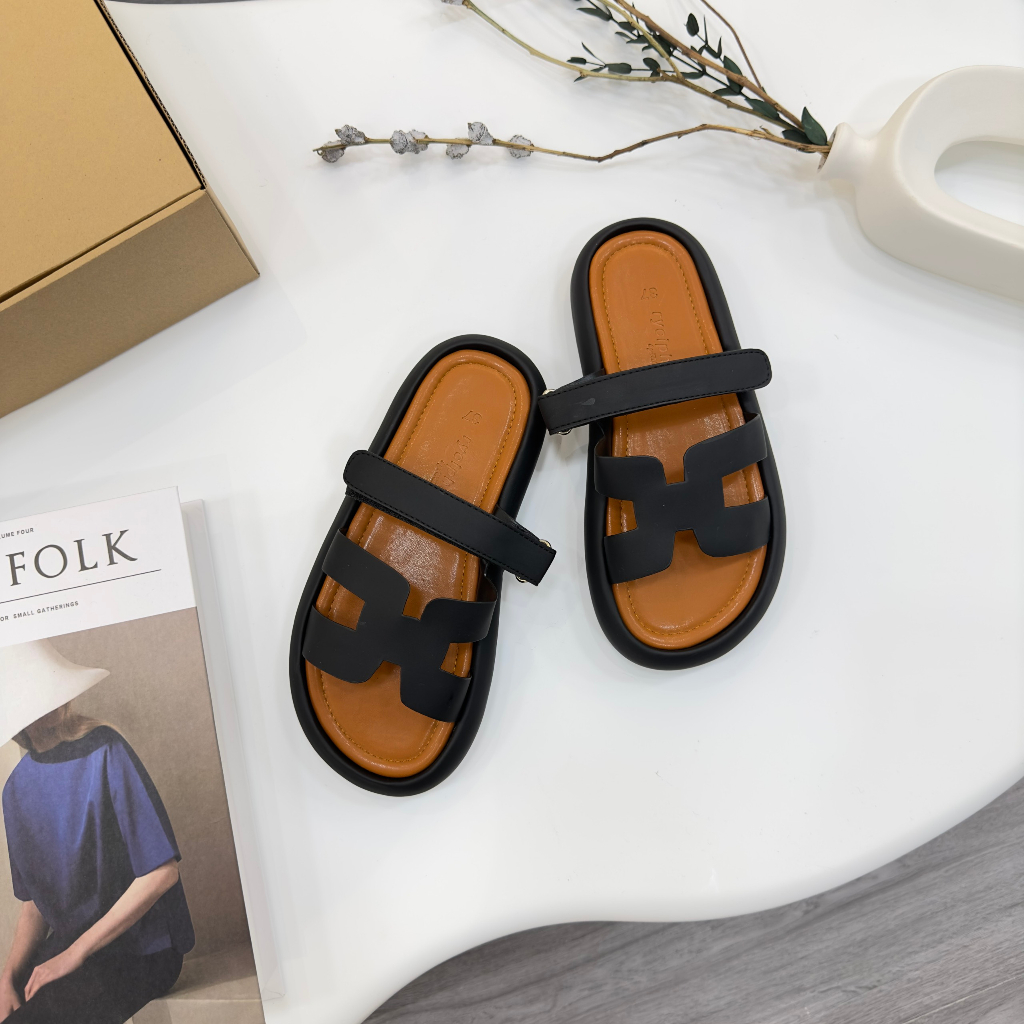 Dép Bánh Mì - Dép RYCIPHIL Chữ H Quai Ngang Đế Độn Êm Chân Cao 3p