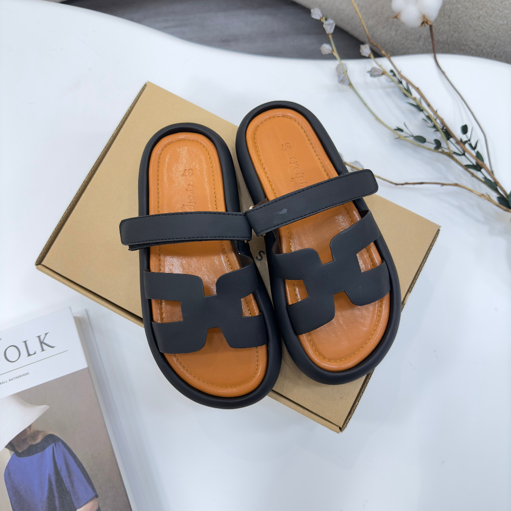 Dép Bánh Mì - Dép RYCIPHIL Chữ H Quai Ngang Đế Độn Êm Chân Cao 3p