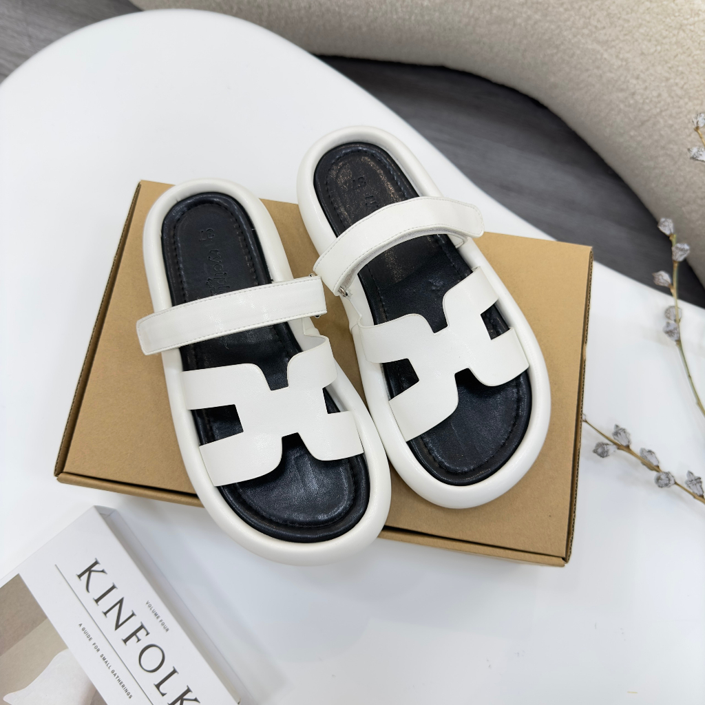 Dép Bánh Mì - Dép RYCIPHIL Chữ H Quai Ngang Đế Độn Êm Chân Cao 3p