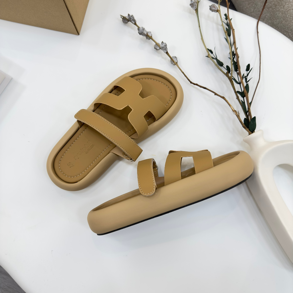 Dép Bánh Mì - Dép RYCIPHIL Chữ H Quai Ngang Đế Độn Êm Chân Cao 3p