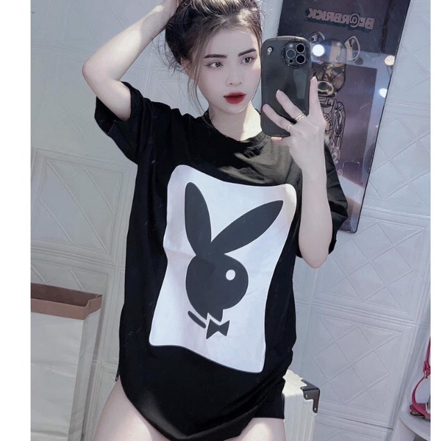 Áo Thun Nam Nữ Unisex In Hình Chú Thỏ , Áo Phông Tay Lỡ Form Rộng 100% Cotton Nocal Brand