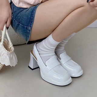 Giày cao gót a11 đế cao 8.5cm phong cách retro