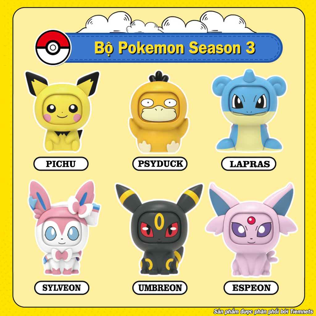 MÔ HÌNH POKEMON LẬT MẶT - 3 PHIÊN BẢN