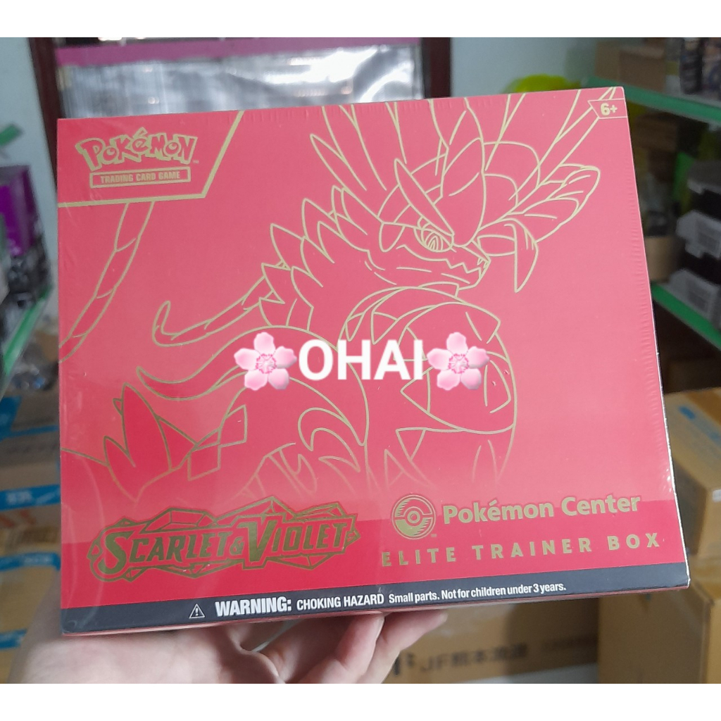 Hộp Thẻ Pokémon Center ELITE Trainer Box Scarlet & Violet Phiên bản đặc biệt - Pokemon Center Chính Hãng