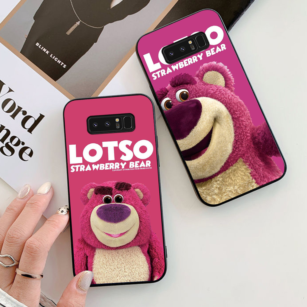 Ốp lưng Samsung note 8 in hình gấu dâu thịnh hành nhất