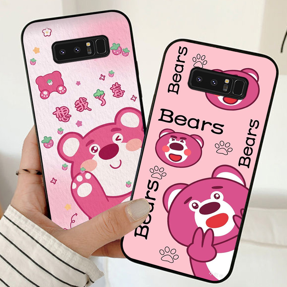 Ốp lưng Samsung note 8 in hình gấu dâu thịnh hành nhất