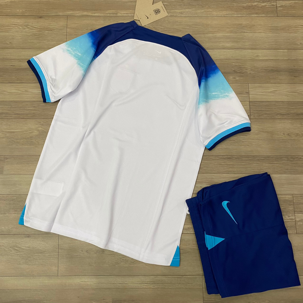 Bộ quần áo bóng đá tuyển Anh trắng thun Fex thái phom châu Âu