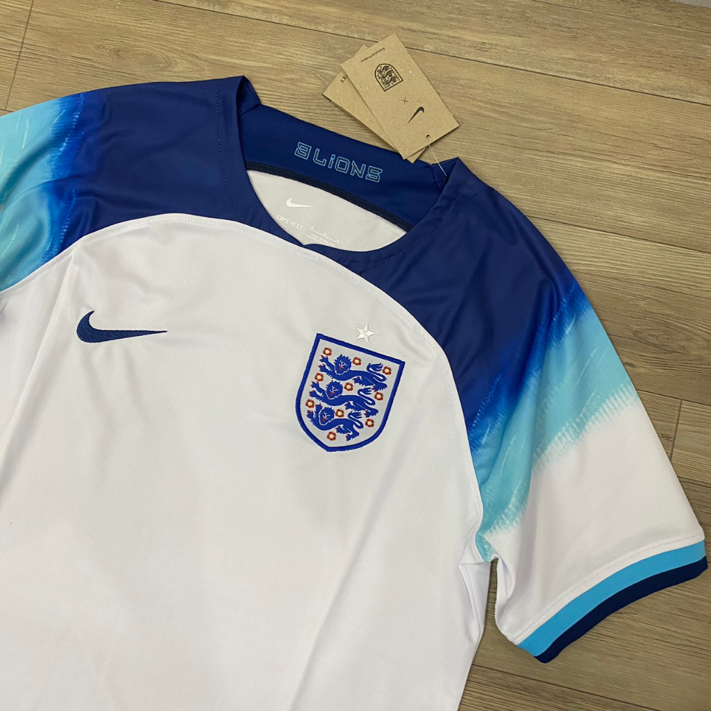 Bộ quần áo bóng đá tuyển Anh trắng thun Fex thái phom châu Âu