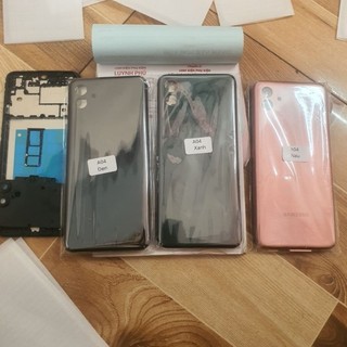 Vỏ samsung A04 có khay sim khung sườn kính camera