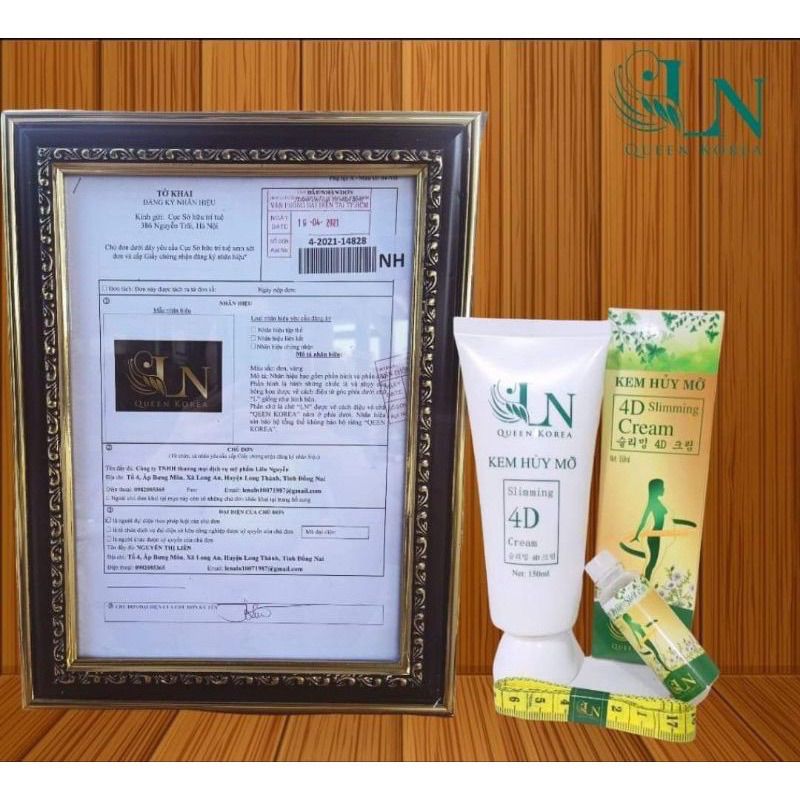 Kem Hủy Mỡ 4D Hàng Chính Hãng + Tặng 1 Tinh Dầu Siết Eo và Thước Đo