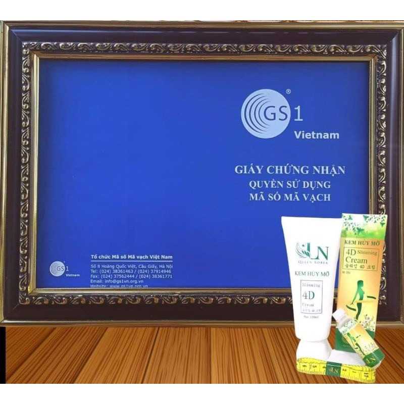 Kem Hủy Mỡ 4D Hàng Chính Hãng + Tặng 1 Tinh Dầu Siết Eo và Thước Đo