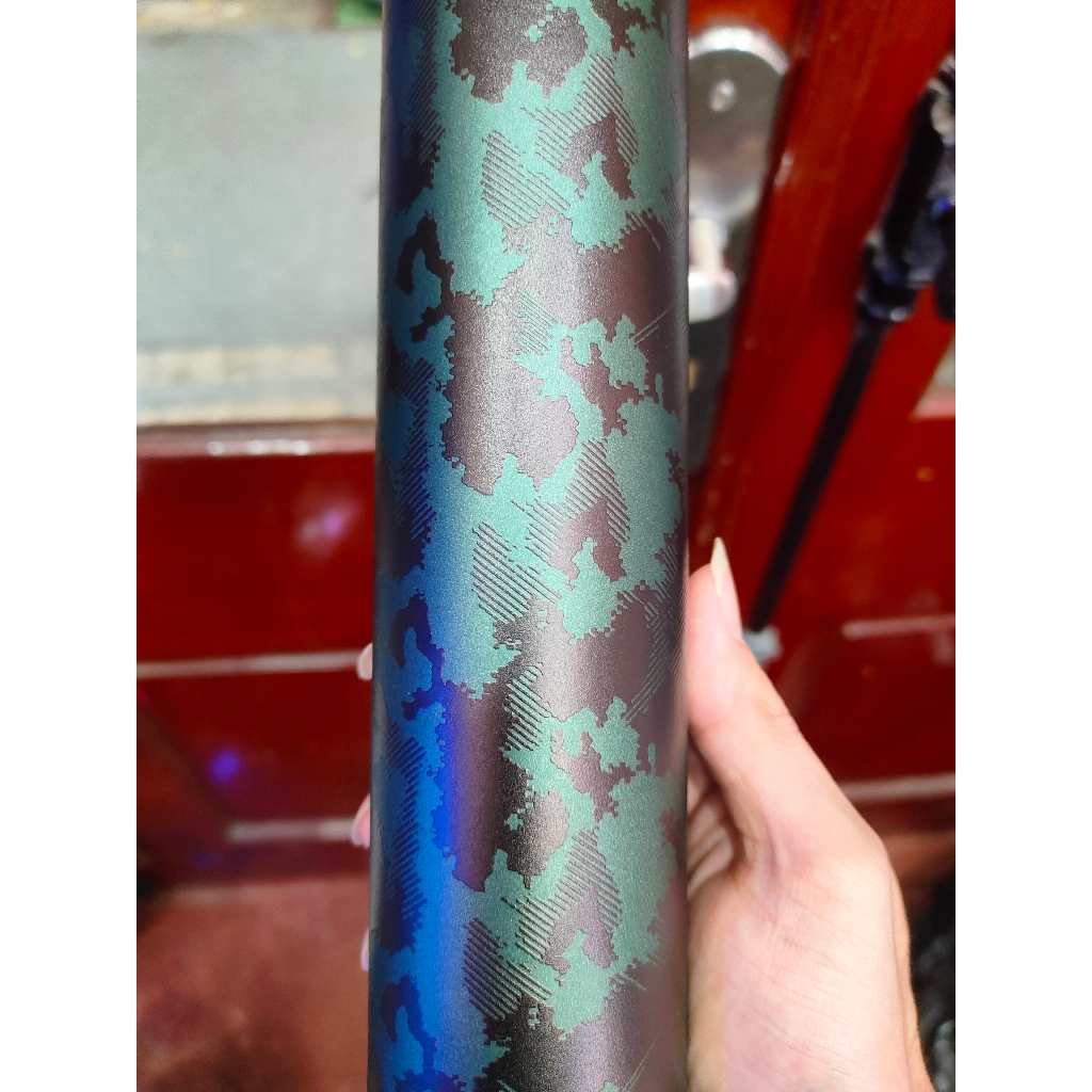 Decal Film 3M vân nổi hình Dằn Di Xanh Camo Green hiện đại skin khổ A3,A4,A5 nguyên tấm in cắt dán Laptop Máy Ảnh Ô tô,.
