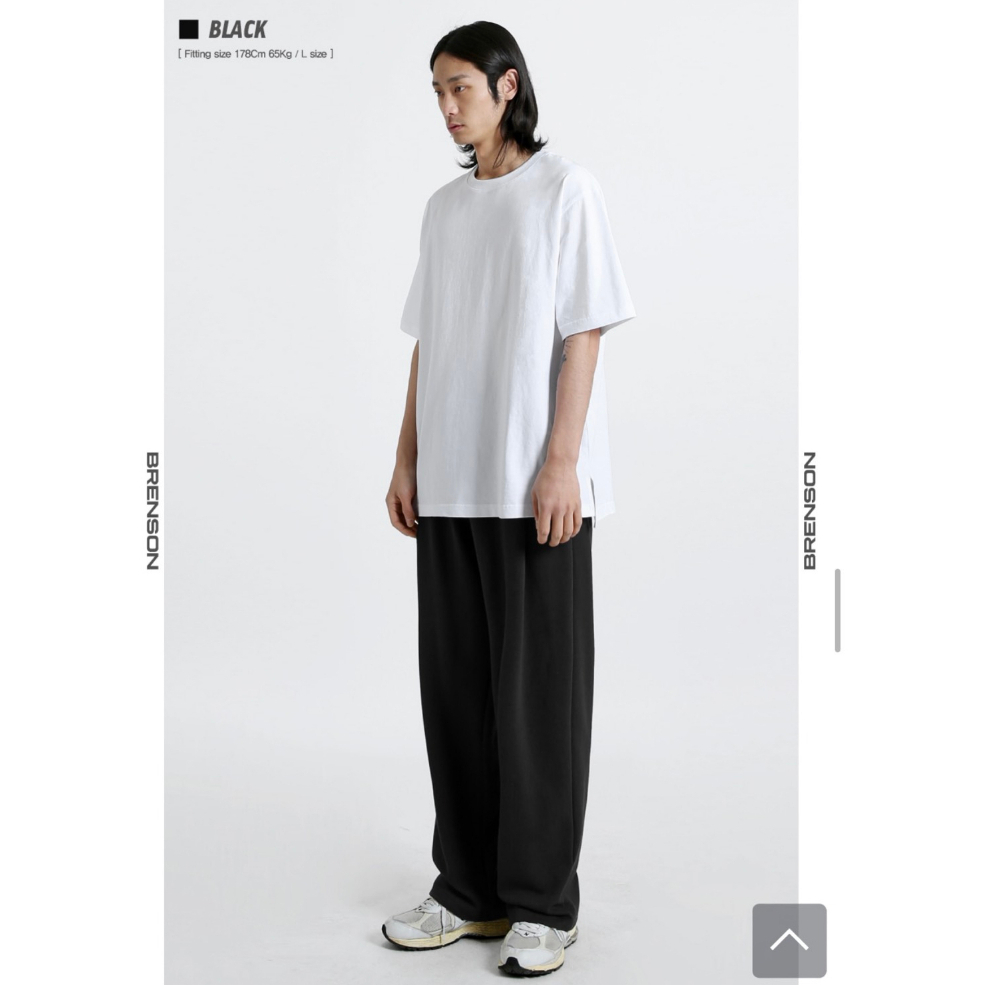 Quần dài ống suông Loose Fit Hàn Quốc brand Brenson_Black